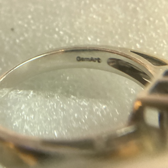 18K 925  GemArt Amethyst ring size 8 - Picture 4 of 7